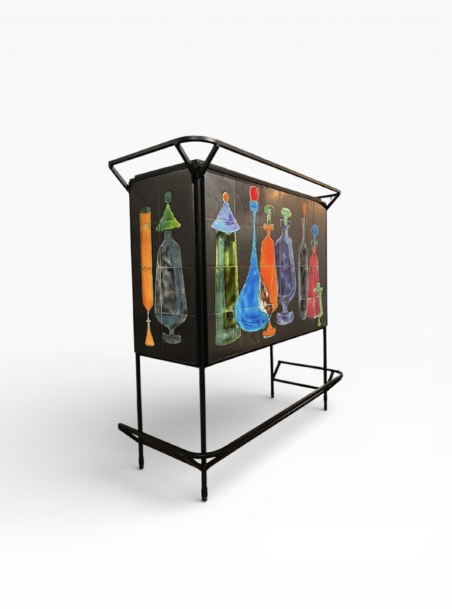 Bar Cabinet By Julien Covemaeker, Juliette Belarti Edition, Circa 1960-photo-4